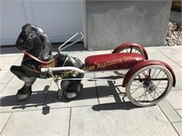 VINTAGE TOY MOBO HORSE PEDAL CAR