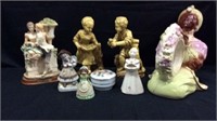 Porcelain and Resin Figurine Collection - 9A