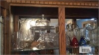 Cake stand pitcher with glasses, wine glass set,