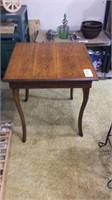 Antique oak stand