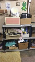 Plastic shelving and appliance and contents