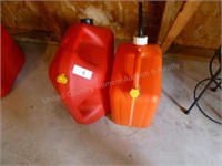 Lot of 2 gas cans