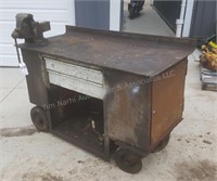 Rolling Toolbox with vice