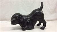 Vintage Black Austin Sculpture Ceramic Dog - 10C