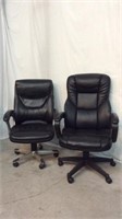2 Faux Leather Executive Office Desk Chairs - 9A