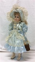 Beautiful Porcelain Doll On Metal Stand - 10A