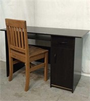 Wooden Student Computer Desk & Chair - 9C
