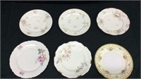 6 Beautiful Porcelain Plates-Haviland, Noritake10D