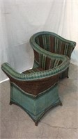 Gorgeous Wicker Rattan Lovers Chair - 8B