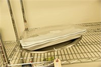 (2) 18” Stainless meat trays and additional