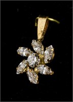 10k Gold and Cubic Zirconia Pendant Retail $120