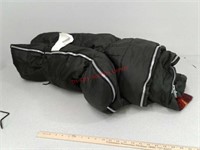 nylon sleeping bag with metal zipper and flannel