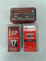 147 rounds hornaday and Winchester 17 HMR ammo
