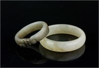 2 PC Chinese Carved Bangles