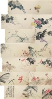 Qi Baishi 1864-1957 Watercolour Long Hand Scroll