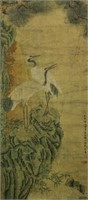 Qu Zhaolin 1866-1937 Watercolour on Paper Scroll