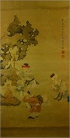 Chen Hongshou 1598-1652 Watercolour on Silk Scroll