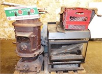 Cast Iron Wood Stove LP Stove Electric Blowers Lot