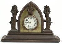 Gothic Revival Bronze Clock