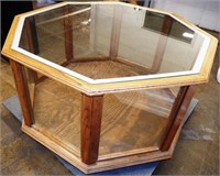 Octagon Glass Showcase Table Taxidermy Display