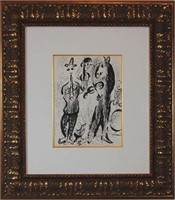 Marc Chagall Original Litho Itinerant Players