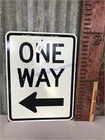 Once Way sign- approx 24" Tx18"W