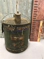 Cities Service 5 gal can