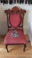 Victorian Chair Needle Point seat