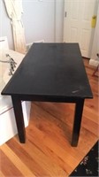 Painted Black Table 31" x 62"