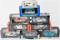 8 Diecast Toy Sports Race Car Models MIB