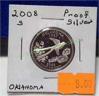 2008-S Oklahoma Silver State Quarter