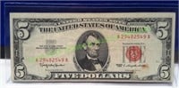 1963 Five Dollar Bank Note