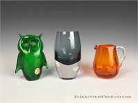 Vintage Glass Items - Murano Glass Owl