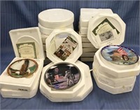 Lot with 21 collector plates with Native American