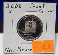 2008-S New Mexico Silver State Quarter