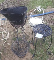 (4) Plant Stands / Baskets