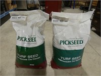 2 10KG BAGS PICKSEED TURF SEED- TOWN & COUNTRY