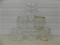 BOX OF 6 CLEAR LANTERN GLOBES