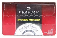 FEDERAL100 rds 9mm Luger 115 gr FMJ RN Ammo