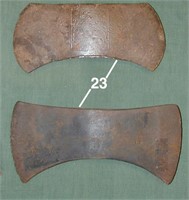 Pair of double bit axe heads