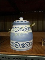 9 inch porcelain Oceanview canister