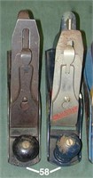Pair of Stanley 8-inch iron bench planes