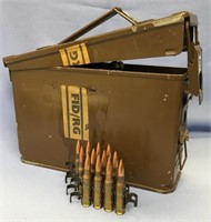 Ammo can stamped H84MK1 RG 1974 filled with 7.62 N