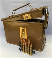 Ammo can stamped H84MK1 RG 1969 filled with 7.62