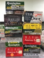 9 boxes of assorted 12ga shotgun shells        (k
