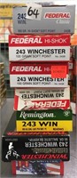 7 boxes of 243 Win - assorted brands           (k