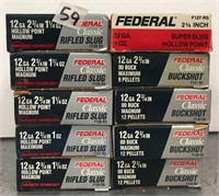 10 boxes of various hollow point slugs           (
