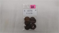 10 pcs - Indian .01 G to VG