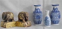 Asian Vase & Candle Lot