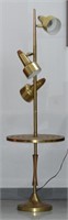 Eames Era Brass Floor Lamp  &  Table